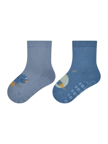 Sterntaler ABS Socken 2er-Pack Dino in helles blau