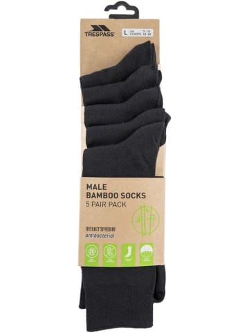 Trespass Socke "Daily Socks 5 Pair Pack" in Schwarz