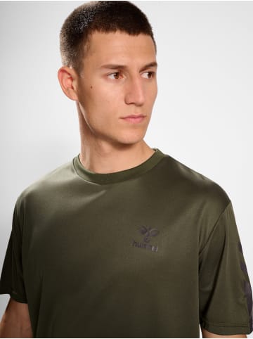 Hummel Hummel T-Shirt Hmlactive Multisport Herren Atmungsaktiv Schnelltrocknend in OLIVE NIGHT