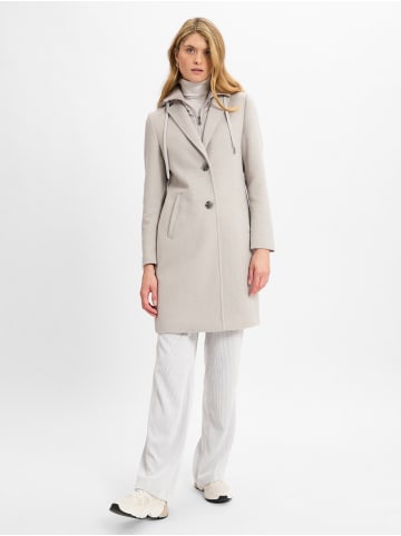 Marie Lund Wollmantel in kitt - 0001