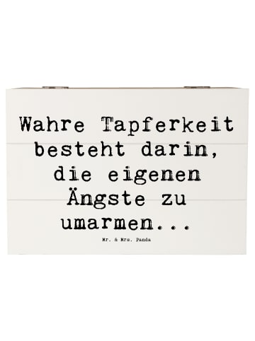Mr. & Mrs. Panda Aufbewahrungsbox Spruch Tapferkeit Umarmung mit... in Weiß