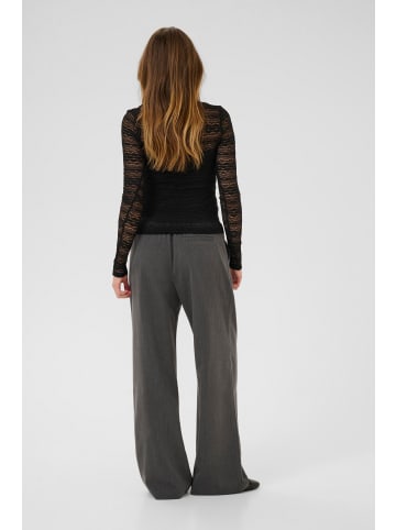 Kaffe Langarm-Shirt KAlorinda Slim fit in Black Deep