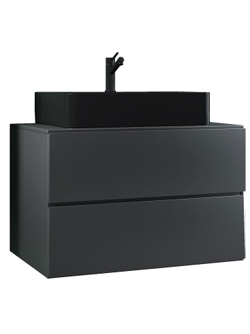 ebuy24 Badmöbelset LendasBL anthrazit anthrazit 81 x 52 cm