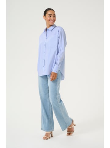 Kaffe Langarm - Hemd KAtara in Light Blue Pin Stripe