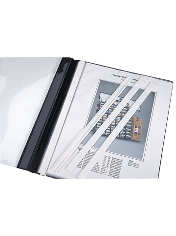 Durable Abdeckschienen A4 weiß Packung mit 50 Stück