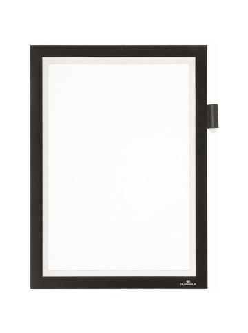 Durable Magnetschildrahmen Duraframe Note A4 selbstklebend schwarz