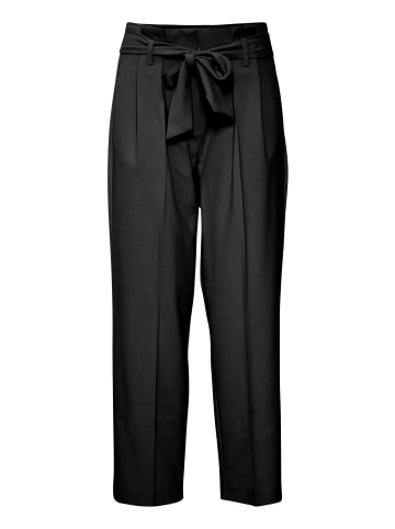 b. young BYDANTA BELT PANTS - HEAVY WOVEN Relaxed fit in Black