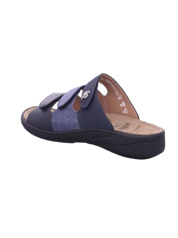 Solidus Damen Pantoletten Wellness Spezial - Weite G in Blau