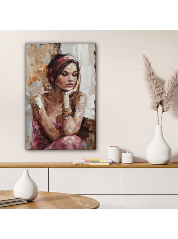 MuchoWow Poster mit Leiste Träumendes Porträt (BxH)