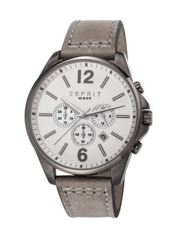 ESPRIT Esprit Quarzuhr Tallac Chrono White in Beige/Silber