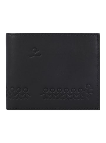 oxmox Leather Geldbörse RFID Schutz Leder 12 cm jumping jack