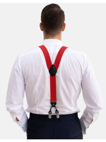 Massi Morino  Hosenträger-Set in Rot