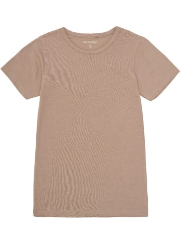 Minymo Shirt "Basic 32 T-Shirt SS (2-Pack)" in Braun