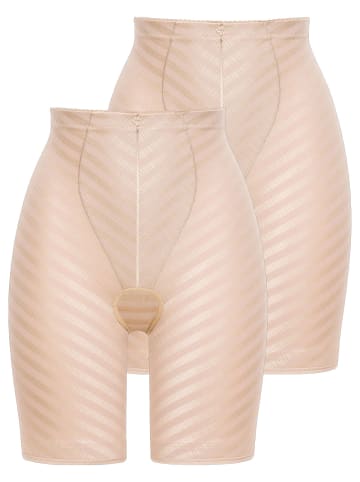 Felina 2er Pack Langbein Miederhose in sand sand