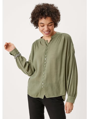 QS Bluse in 7815_olivgrün