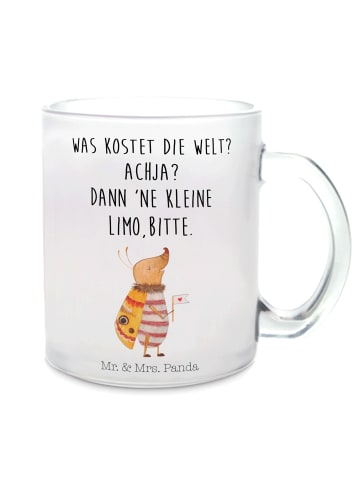 Mr. & Mrs. Panda Tee Tasse Nachtfalter Fähnchen mit Spruch in Transparent