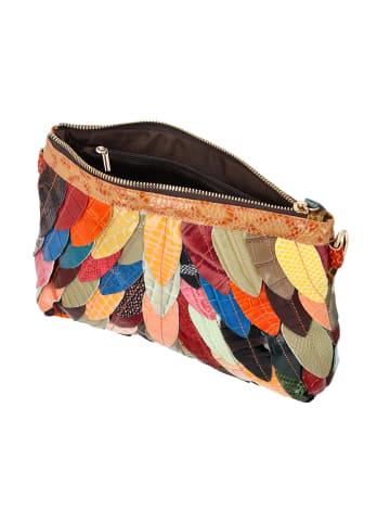 Usha Women Clutch in Brown Multicolor