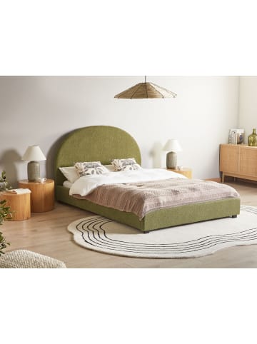Beliani 10-tlg Doppelbett VAUCLUSE in Grün