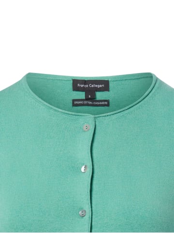 Franco Callegari Strickjacke in smaragd - 0001