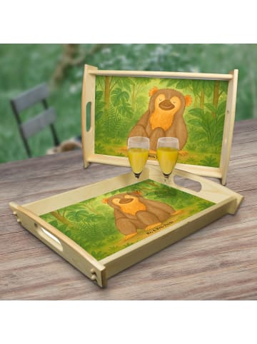 Mr. & Mrs. Panda Tablett Affe Design ohne Spruch in Weiß