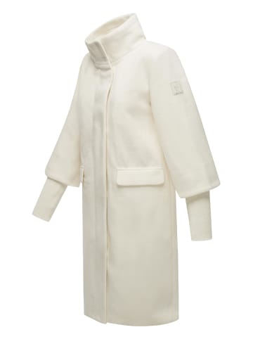 Navahoo Langmantel Polarblüte 14 in Off White