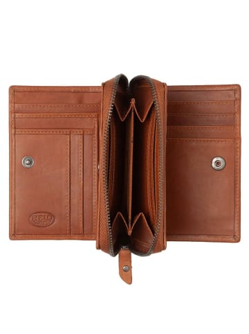 The Chesterfield Brand Dalma - Geldbörse 16 cc 13 cm RFID (black) in cognac