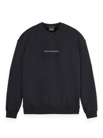 Scotch & Soda Sweatshirt 'CORE LOGO FRONT CHEST' in schwarz
