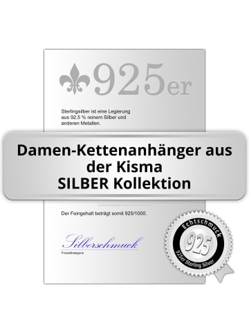 KISMA Anhänger Silber 925 Sterling Silber Shivas Eye Kettenanhänger