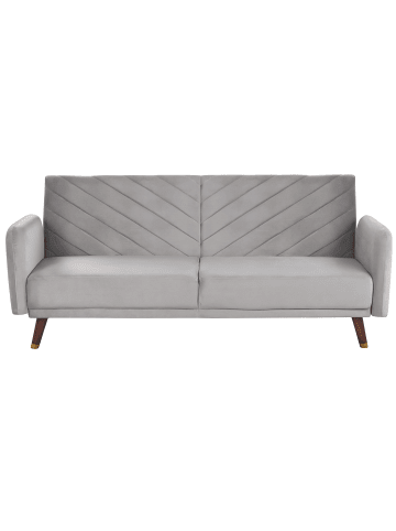 Beliani 3-Sitzer Sofa SENJA in Grau/Braun - (W) 198 x (H) 87 x (L) 95 cm