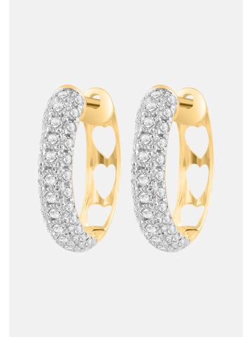 Ethische Diamanten Ohrringe aus 375 Gelbgold mit Lab Grown Diamant