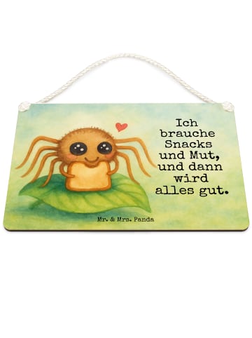 Mr. & Mrs. Panda holzbild Spinne Agathe Sandwich Design mit Spruch in Weiß