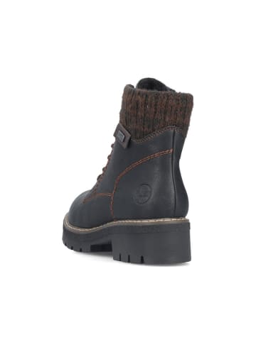 rieker Schnürstiefelette in schwarz