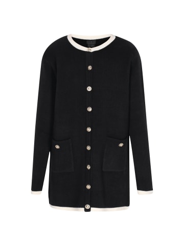 DreiMaster Women Cardigan in black offwhite