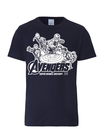 Logoshirt T-Shirt Marvel Comics - Avengers in dunkelblau