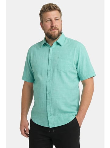 Men Plus Hemd in blaugrün