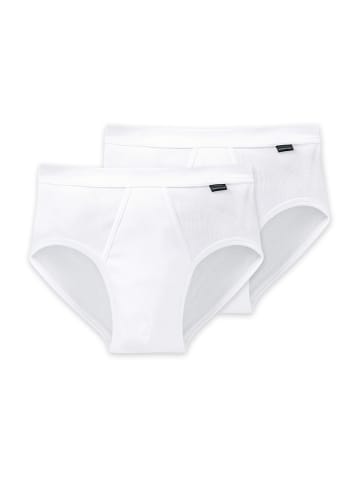 Schiesser Slip 2er-Pack Essentials in Weiß