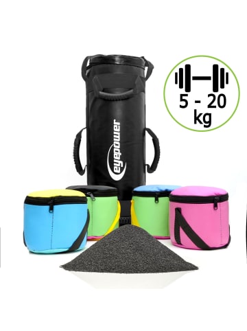 eyepower Gewichtssack 20kg Schwarz schwarz