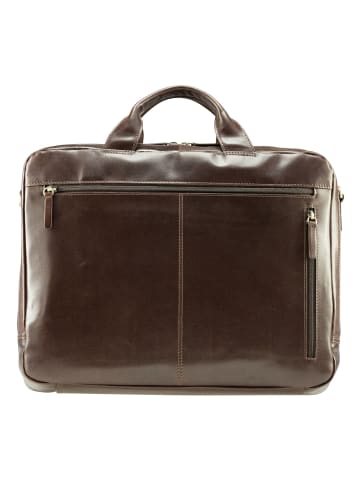 Jost Skagen Aktentasche Leder 40 cm Laptopfach in redbrown