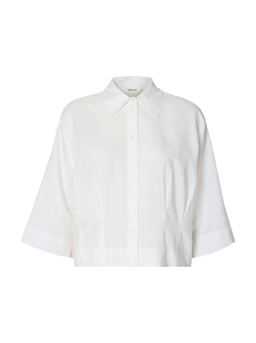 SELECTED FEMME SLFCLEO Regular 3/4 Cropped Shirt B in Bright White