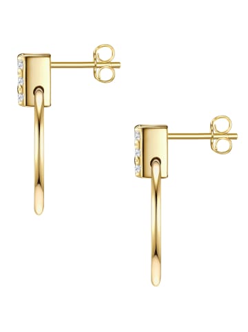 Glanzstücke München Ohrhänger Sterling Silber Zirkonia in gelbgold