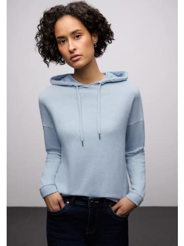 Street One Langarmshirt in frosted blue mel.