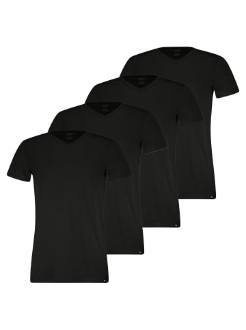 Puma T-Shirt 4er Pack in Schwarz