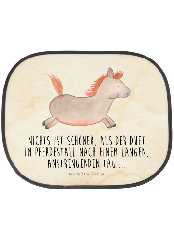 Mr. & Mrs. Panda Auto Sonnenblende Pferd Springen mit Spruch in Vintage