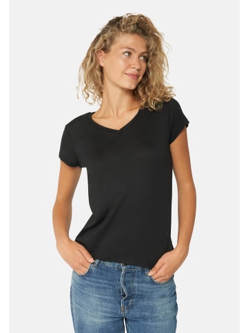 DANISH ENDURANCE T-Shirt Ease V-Neck in jet black