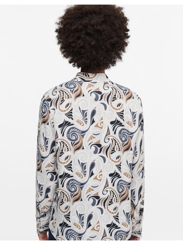 Eterna Langarmbluse in hellgrau