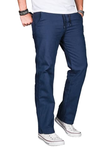 Alessandro Salvarini Leinen Optik AS034 in Dunkelblau