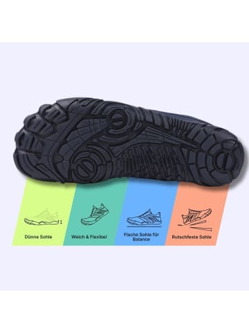 DOTALES TrekStep Barfußschuhe 45 in Schwarz