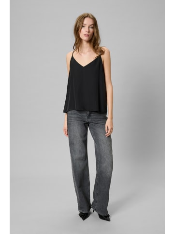 My Essential Wardrobe Ärmellose Bluse MWSilk A-shape in Black