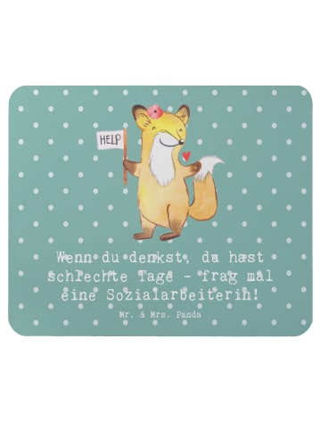 Mr. & Mrs. Panda Mouse-Pad Sozialarbeiterin Stärketage mit Spruch in Meeresbrise