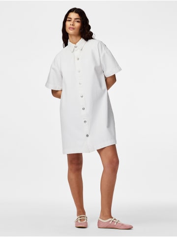 Pieces Midikleid in Bright White